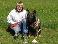 Yasmin mit Estella vom Hllbachgrund Badischer Jugendsieger 2007