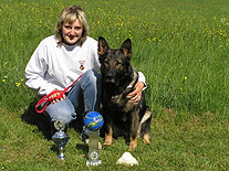 Yasmin mit Estella vom Hllbachgrund Badischer Jugendsieger 2007